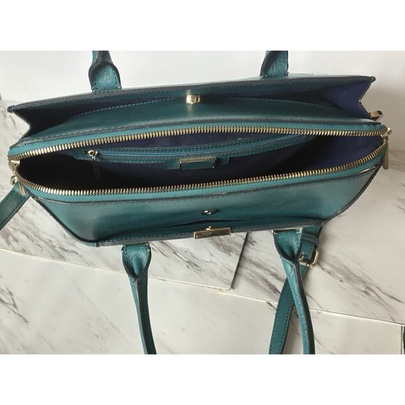 Cromia Italian Leather Handbag Purse – Peacock Luxe Designer Christmas Gift $465 - Picture 12 of 14